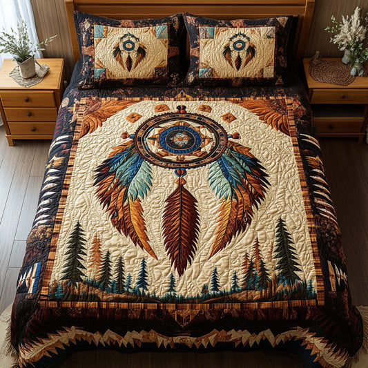 Mystic Trap 3-Piece Quilted Bedding Set NCU0PT7395