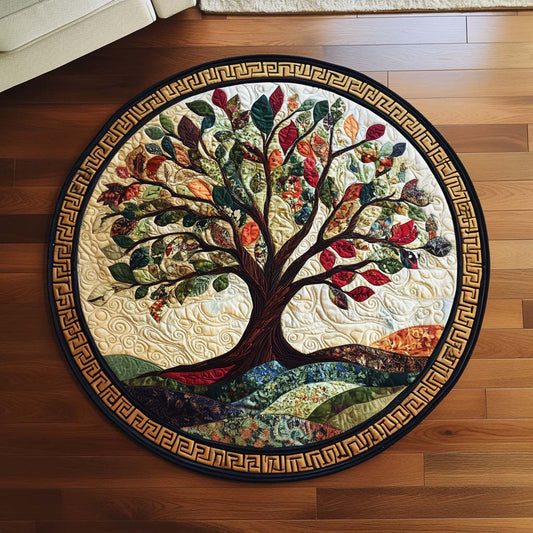 Mystic Tree Quilted Round Mat NCU0NT9615