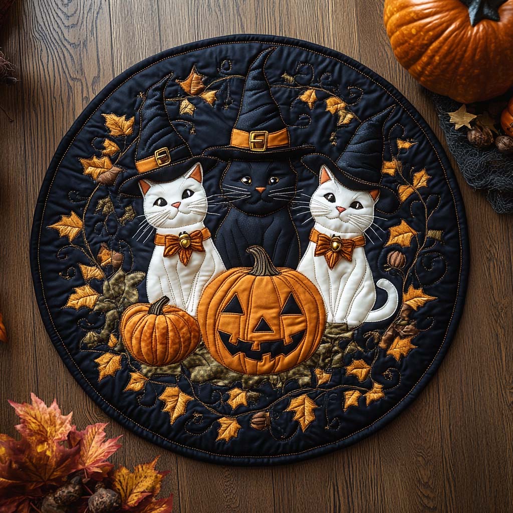 Mystic Trio Quilted Round Mat NCU0XD284