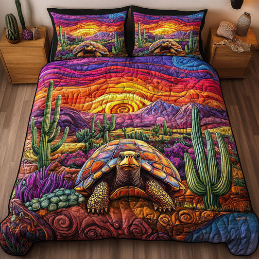 Mystic Turtle 3-Piece Quilted Bedding Set NCU0NT7038