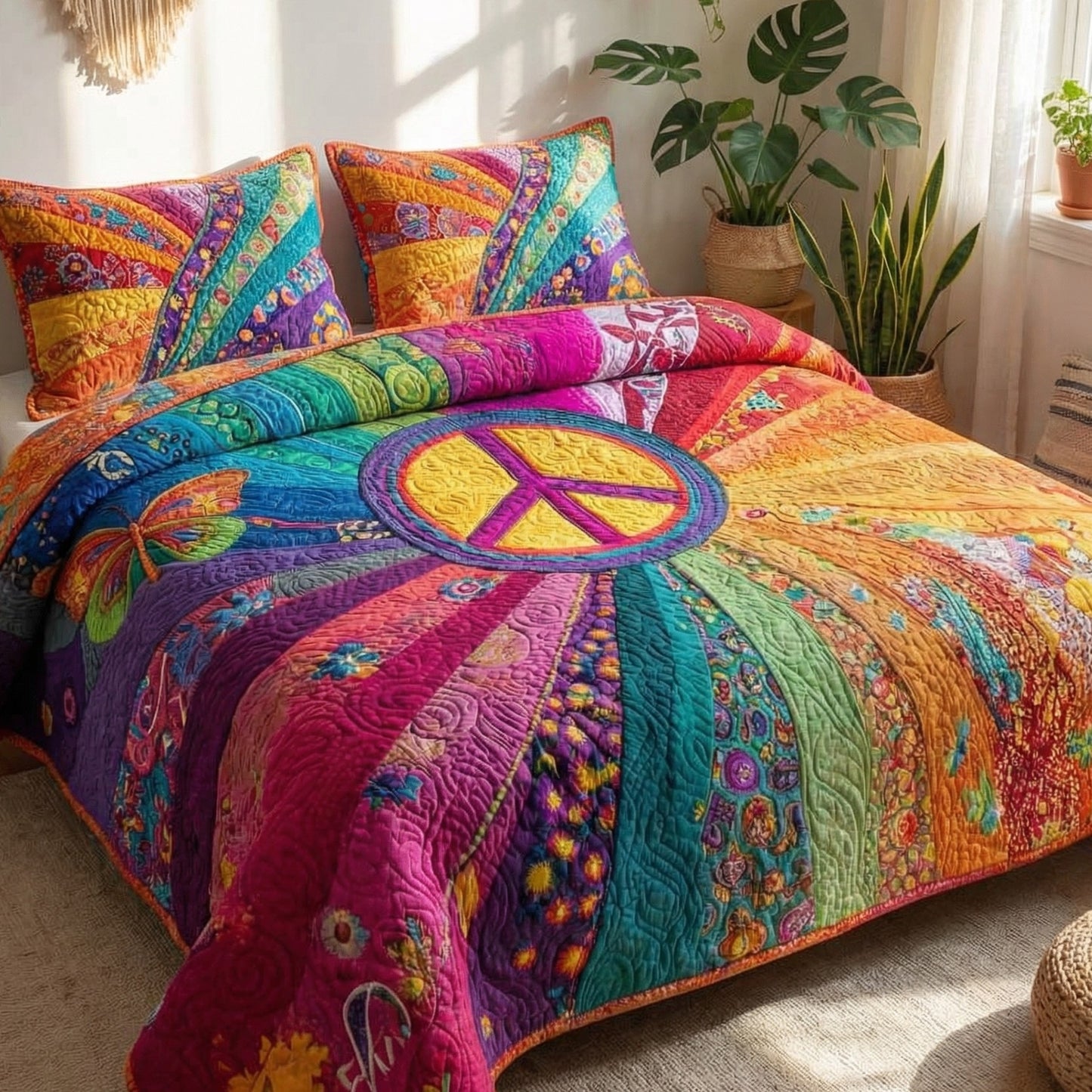 Mystic Unity 3-Piece Quilted Bedding Set NCU0XD2672