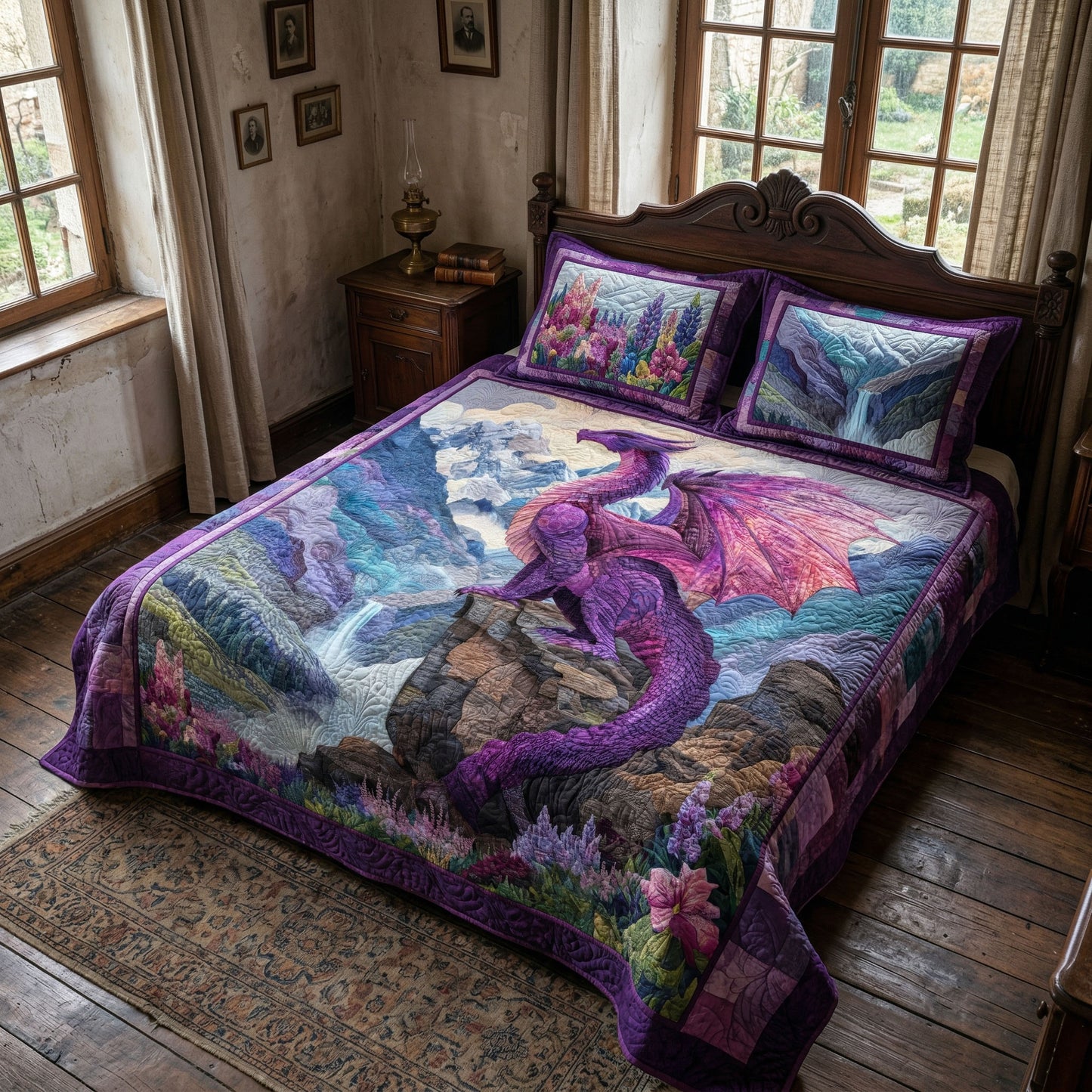 Mystic Valley 3-Piece Quilted Bedding Set NCU0NT12673