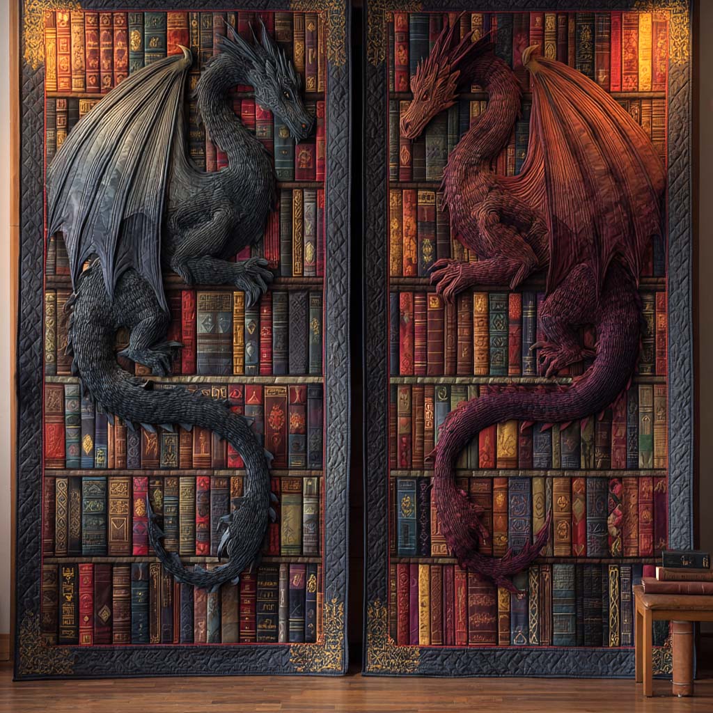 Mystic Violet Twins Quilted Curtains NCU0XD2182