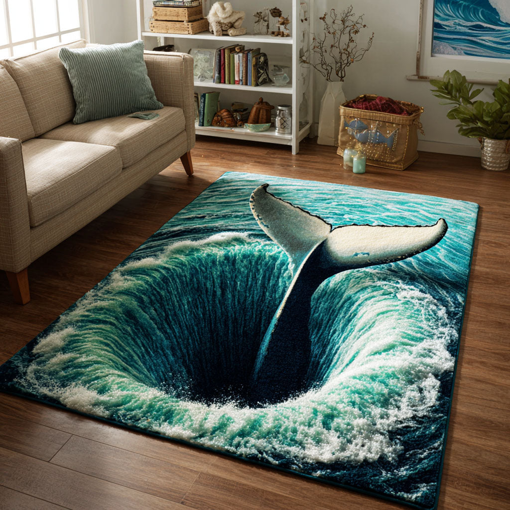 Mystic Whale Area Rug NCU0TD2435
