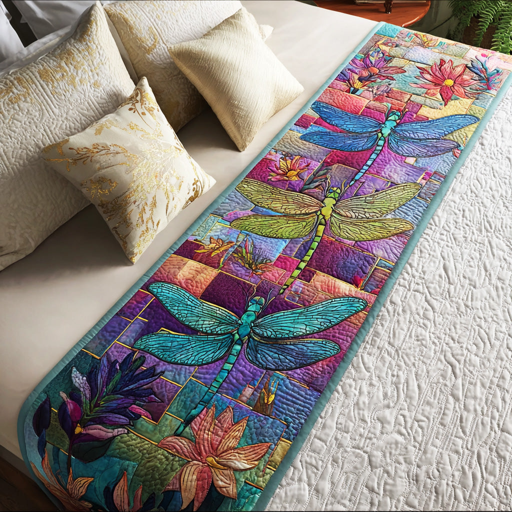 Mystic Wing Bloom Quilted Bed Runner NCU0TD1576