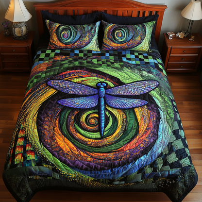 Mystic Wings 3-Piece Quilted Bedding Set NCU0DK5314