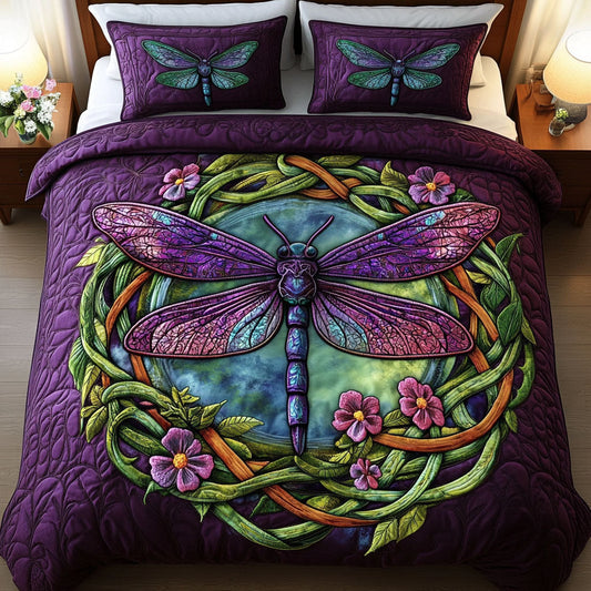Mystic Wings 3-Piece Quilted Bedding Set NCU0NT3126