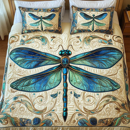 Mystic Wings 3-Piece Quilted Bedding Set NCU0NT3496