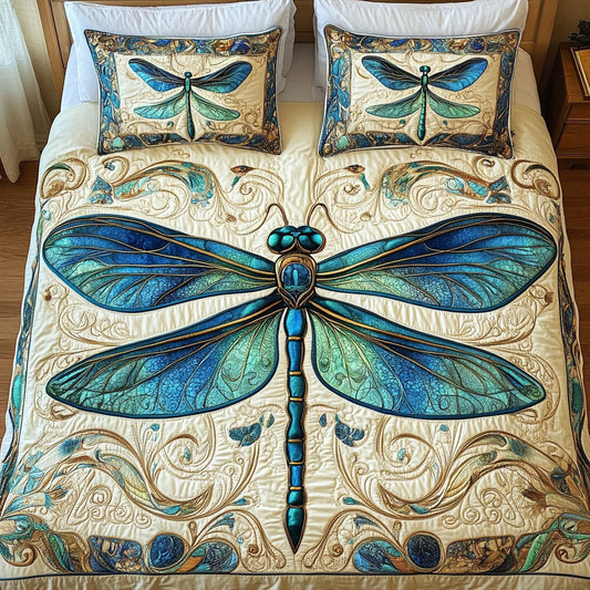 Mystic Wings 3-Piece Quilted Bedding Set NCU0NT3496