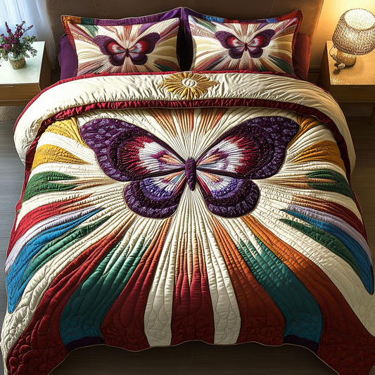 Mystic Wings 3-Piece Quilted Bedding Set NCU0VH2160