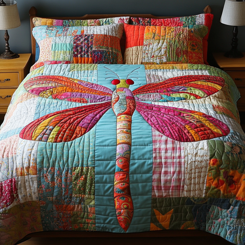 Mystic Wings 3-Piece Quilted Bedding Set NCU0VH5664
