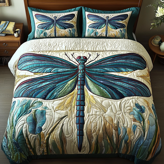 Mystic Wings 3-Piece Quilted Bedding Set NCU0VH5838