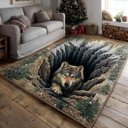 Mystic Wolf Crevice Area Rug NCU0HH1541