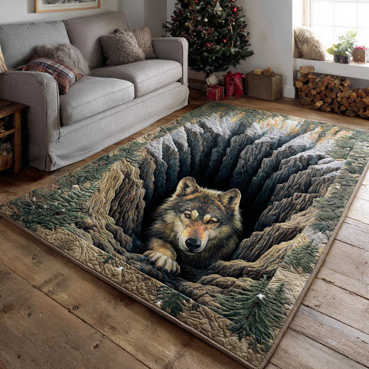 Mystic Wolf Crevice Area Rug NCU0HH1541