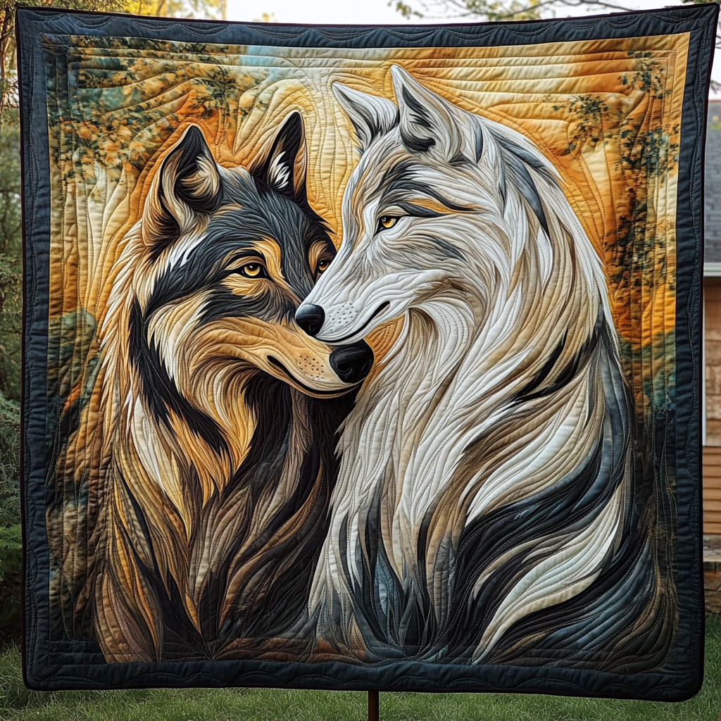 Mystic Wolves Quilted Blanket NCU0VH1401