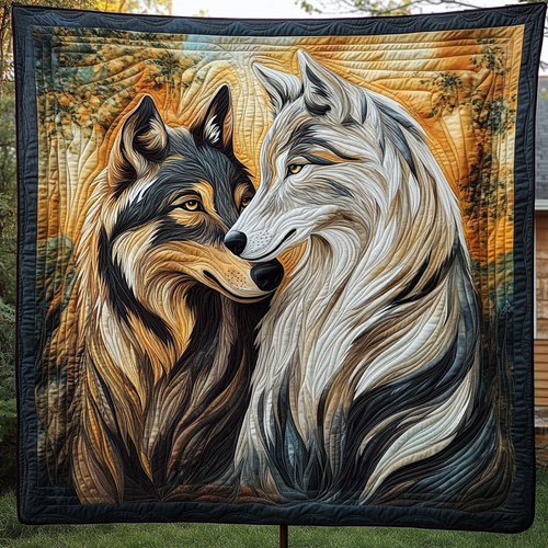 Mystic Wolves Quilted Blanket NCU0VH1401