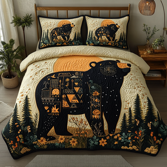 Mystic Woods 3-Piece Quilted Bedding Set NCU0VH3535
