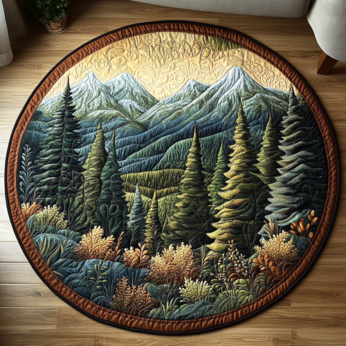 Mystic Woods Quilted Round Mat NCU0DV5139