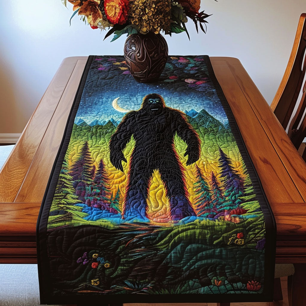 Mystical Forest Encounter Quilted Table Runner NCU0NT4726
