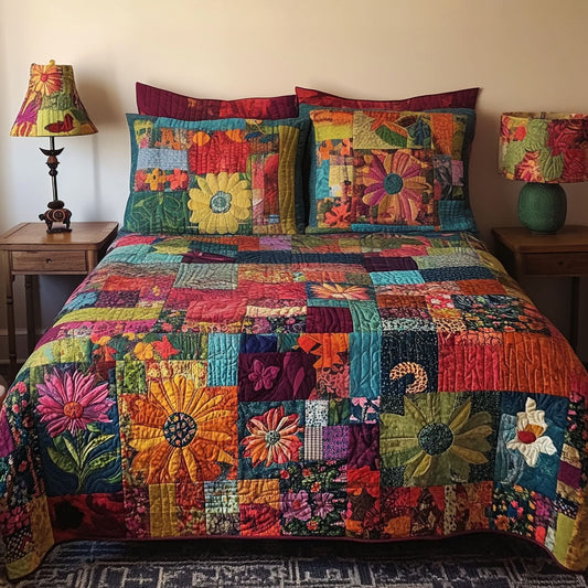 Mystical Gypsy 3-Piece Quilted Bedding Set NCU0PT7034
