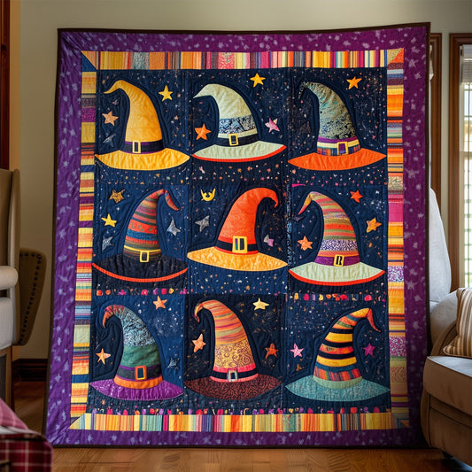 Mystical Hat Collection Quilted Blanket NCU0TH1544