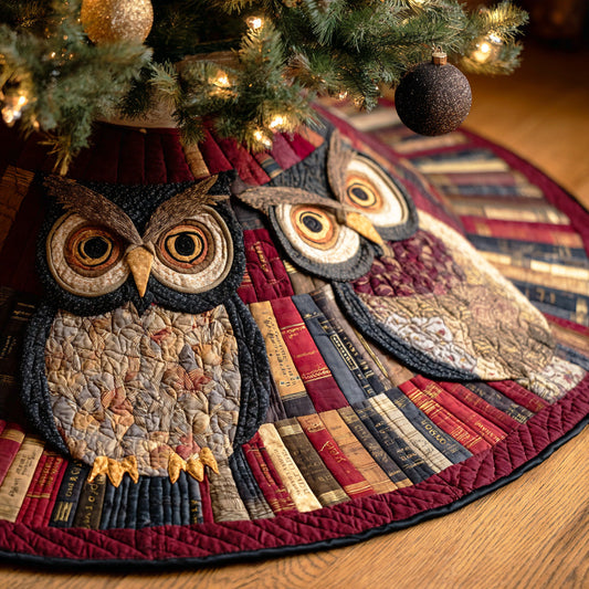 Mystical Shelf Christmas Quilted Tree Skirt NCU0TD1116