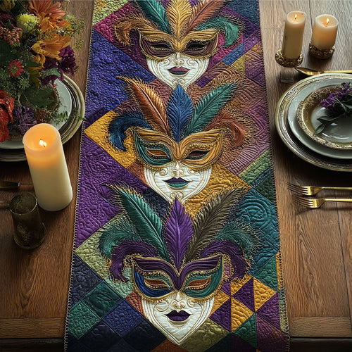Mystique Mask Quilted Table Runner NCU0PT10979
