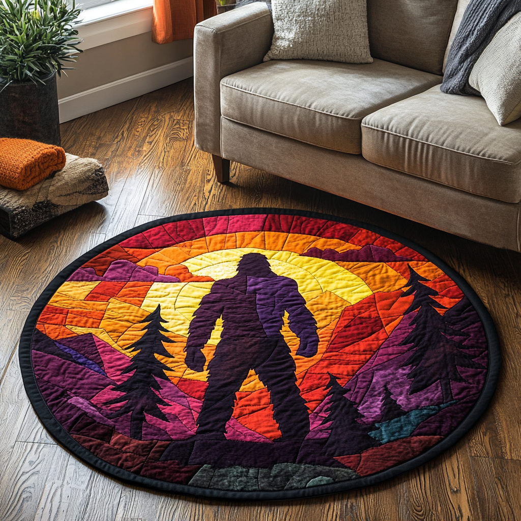 Mythic Creature Quilted Round Mat NCU0DK7291 – Vantique