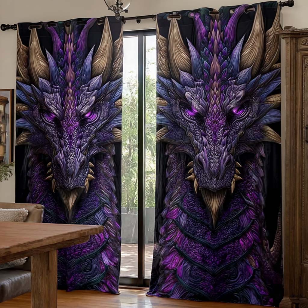 Mythic Dragon Quilted Curtains NCU0NT11174