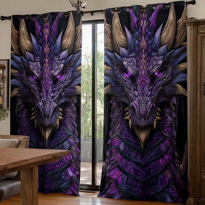 Mythic Dragon Quilted Curtains NCU0NT11174