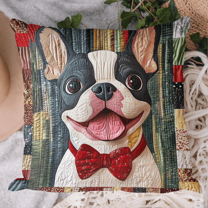 Jolly French Bulldog Gnome Quilted Pillow Case NCU0TH2167