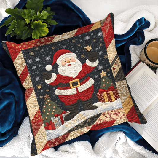 Santa Christmas Quilted Pillow Case NCU0TL1976