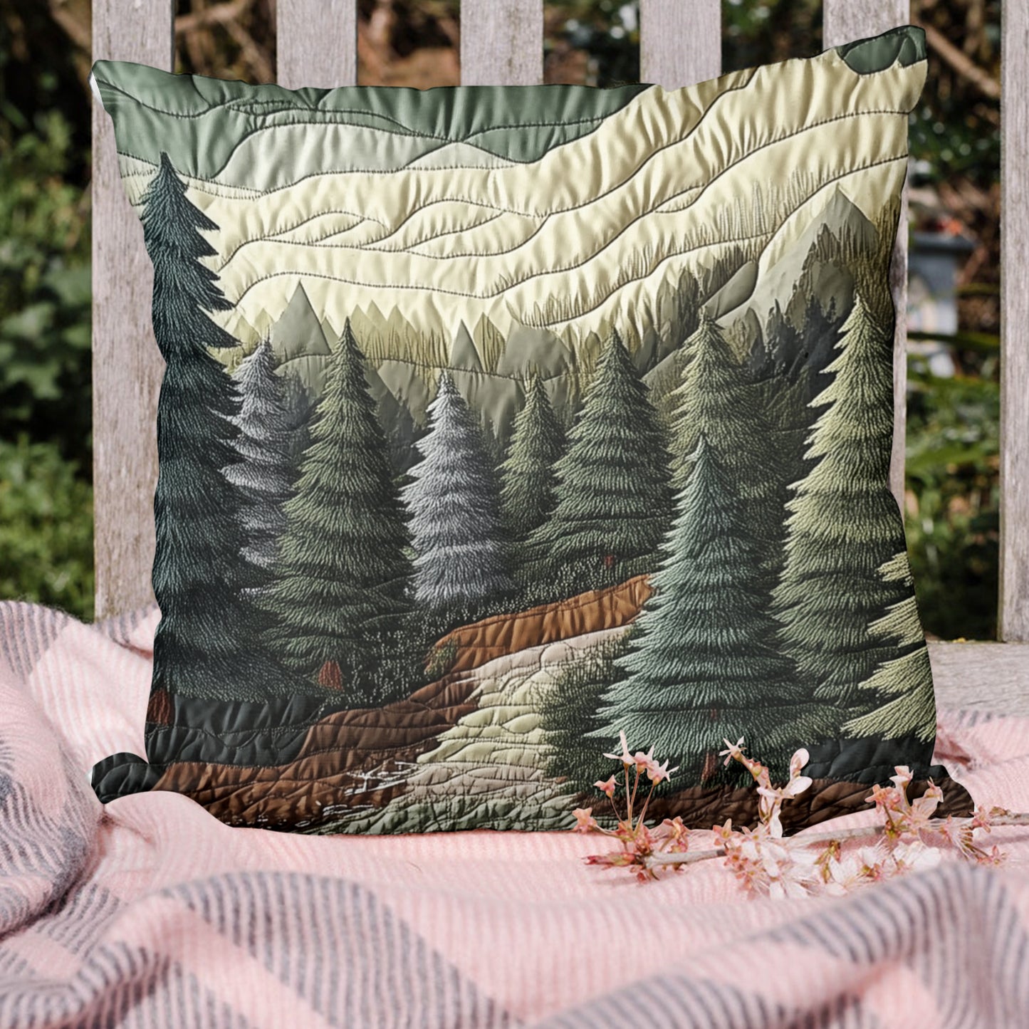 Moonlit Woods Quilted Pillow Case NCU0VH4388