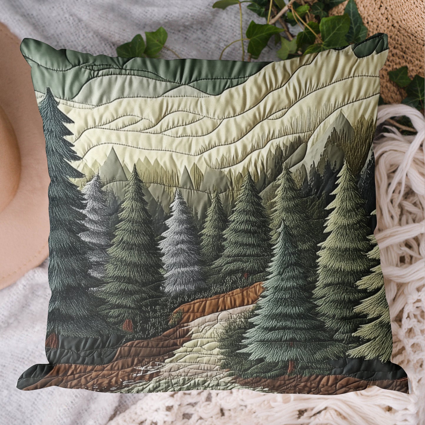 Moonlit Woods Quilted Pillow Case NCU0VH4388