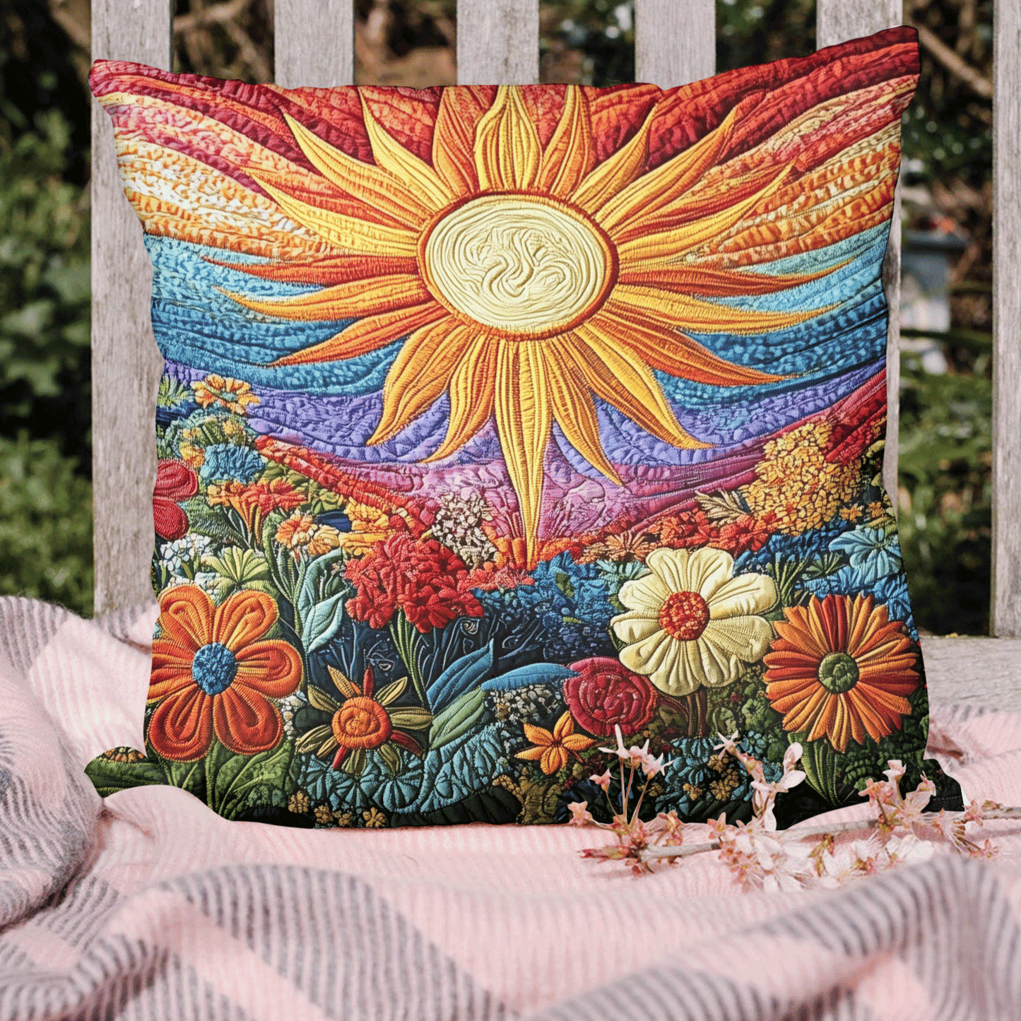 Sunshine Bliss Quilted Pillow Case NCU0VH3786