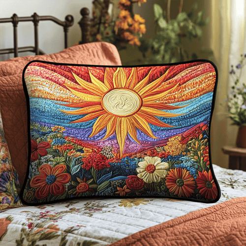 Sunshine Bliss Quilted Bedding Pillow Case NCU0VH3787