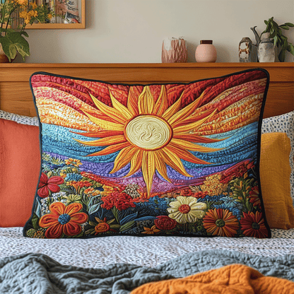 Sunshine Bliss Quilted Bedding Pillow Case NCU0VH3787