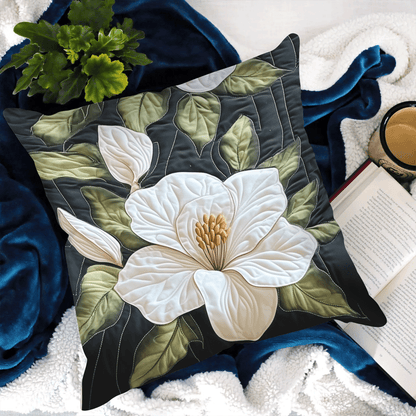 Magnolia Bloom Quilted Pillow Case NCU0VH3788