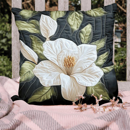 Magnolia Bloom Quilted Pillow Case NCU0VH3788