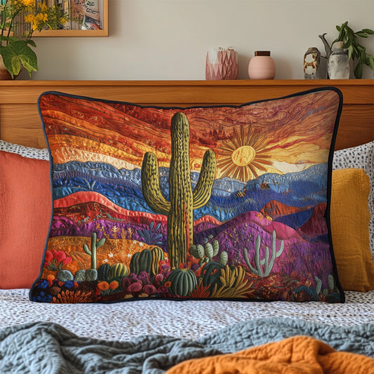 Desert Bloom Quilted Bedding Pillow Case NCU0VH3815