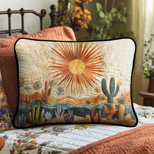 Sunrise Cactus Quilted Bedding Pillow Case NCU0VH4120