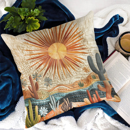 Sunrise Cactus Quilted Pillow Case NCU0VH4119