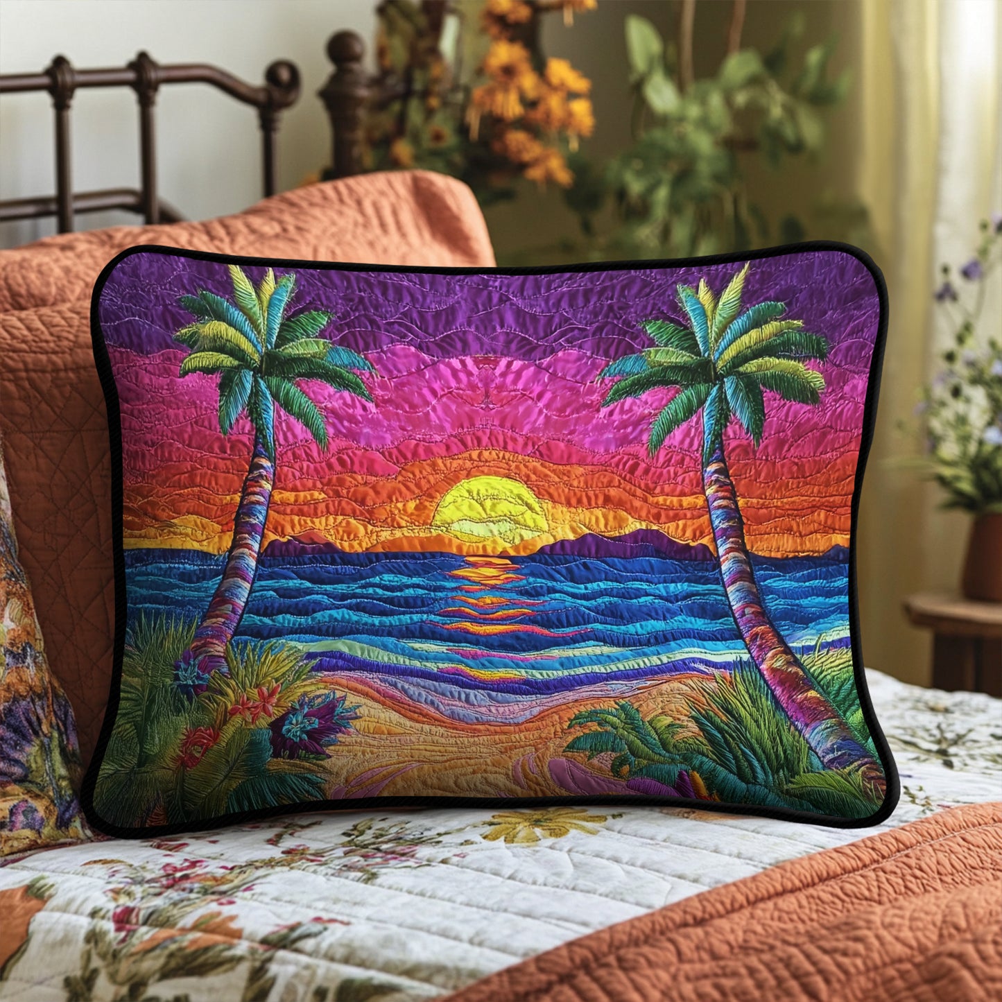 Beach Dreams Quilted Bedding Pillow Case NCU0VH4118