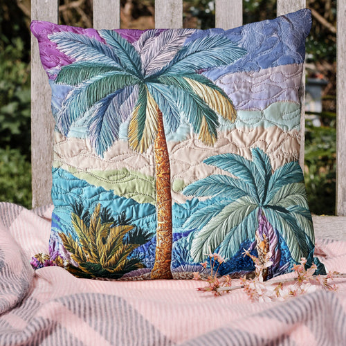 Sunset Palms Quilted Pillow Case NCU0VH4111
