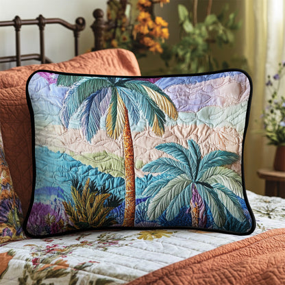 Sunset Palms Quilted Bedding Pillow Case NCU0VH4112