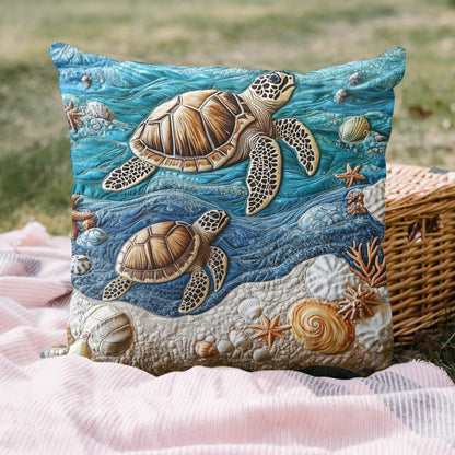 Beach Serenity Quilted Pillow Case NCU0VH4109