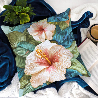 Hibiscus Bloom Quilted Pillow Case NCU0VH4113