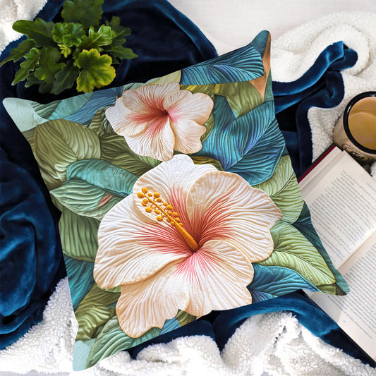 Hibiscus Bloom Quilted Pillow Case NCU0VH4113