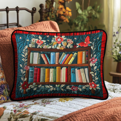 Bookworm Bliss Quilted Bedding Pillow Case NCU0VH4106
