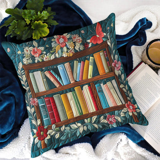 Bookworm Bliss Quilted Pillow Case NCU0VH4105